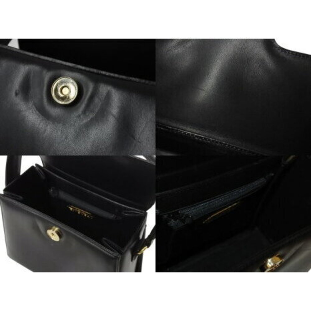 Givenchy Handbag Logo Interchangeable Black Calf … - image 8